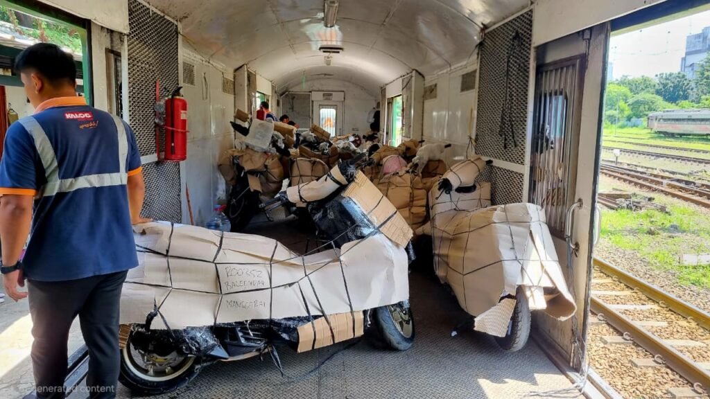 KAI Logistik, lewat layanan KALOG Express, berhasil mengakomodasi peningkatan permintaan pengiriman motor