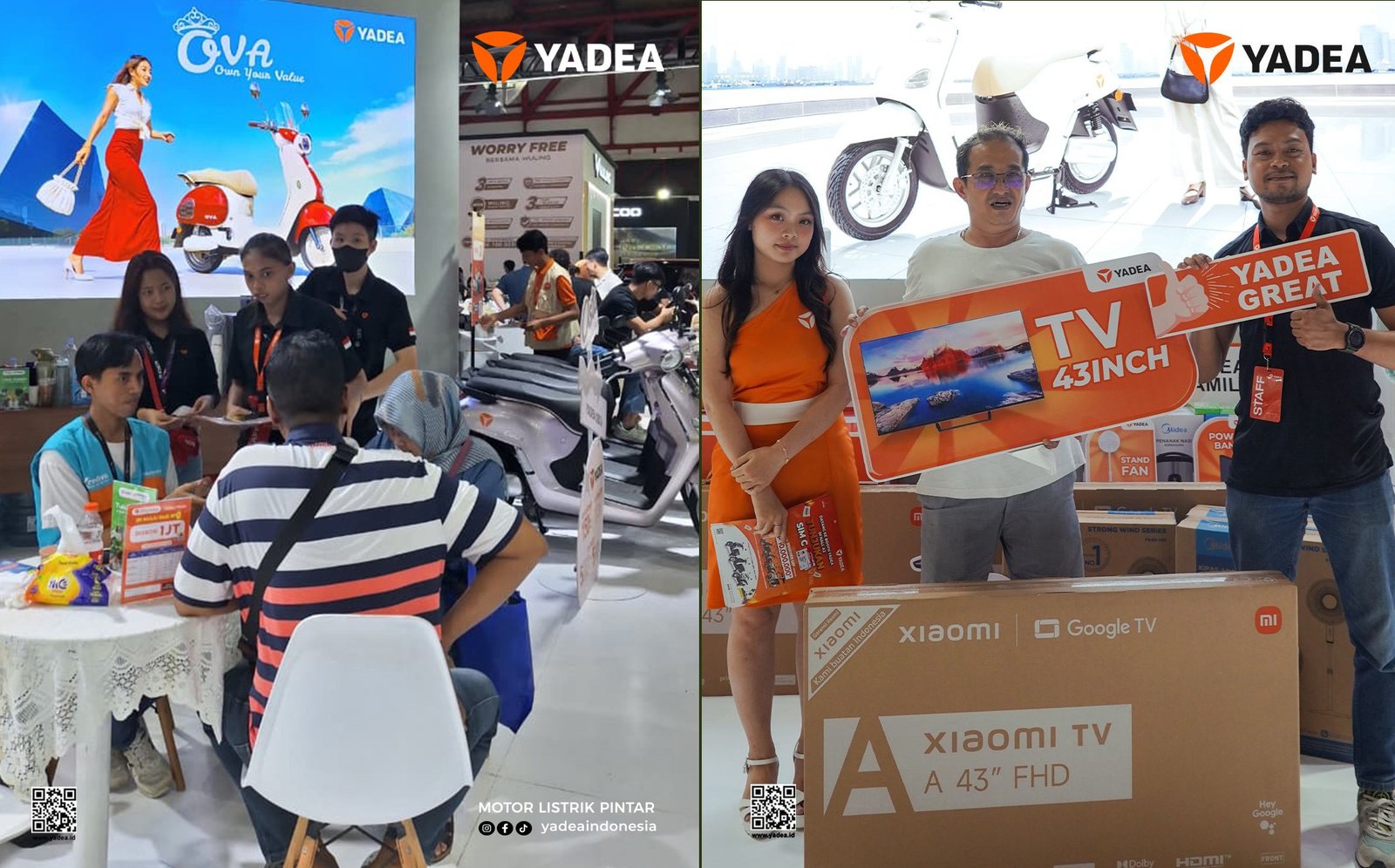 Kemeriahan booth Yadea di PRJ 2026