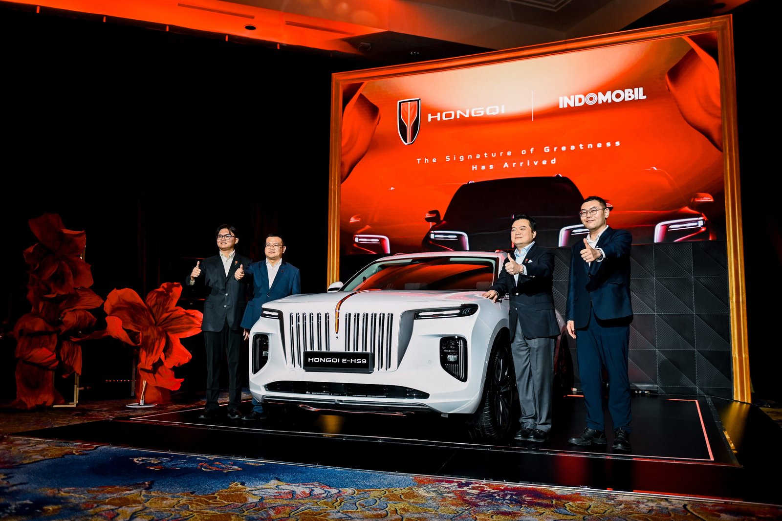 Hongqi E-HS9 model pertama yang diperkenalkan di Indonesia