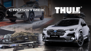 Aplikasi part Thule di Crosstrek