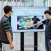 Engineers review dynamic motion validation results