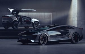 Exobot sedan dengan pintu gullwing