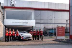 MG Workshop Center berdiri megah