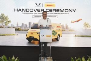 Arif Pramadana, Vice President Wuling Motors memberikan kata sambutan