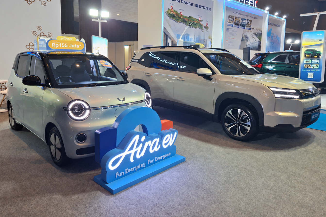 Wuling membawa city car EV, Aira ev dan SUV 7-seater, yaitu Eksion EV